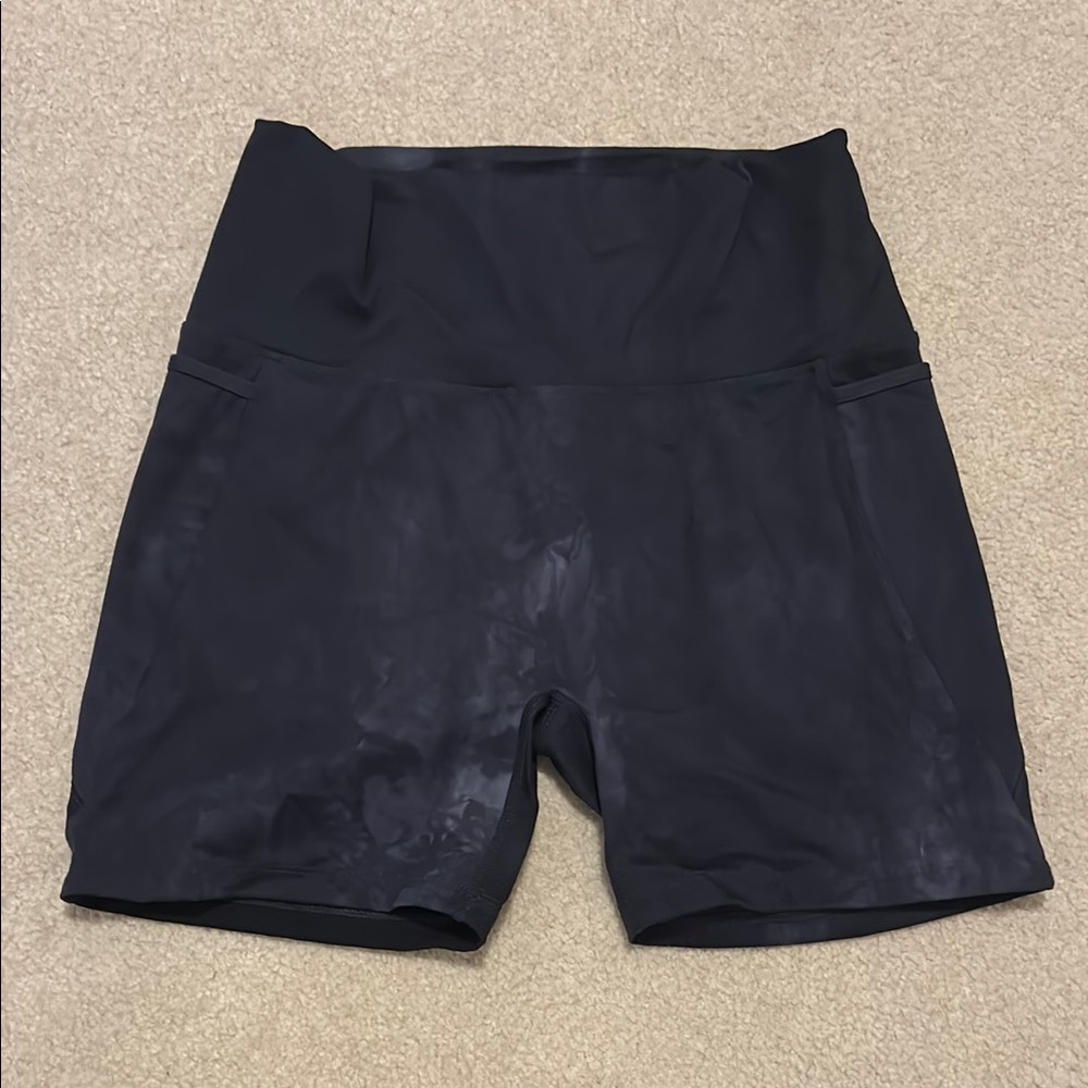 Born Primitive High Waist Tie Dye Black Athletic Shorts